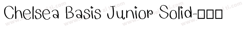 Chelsea Basis Junior Solid字体转换
